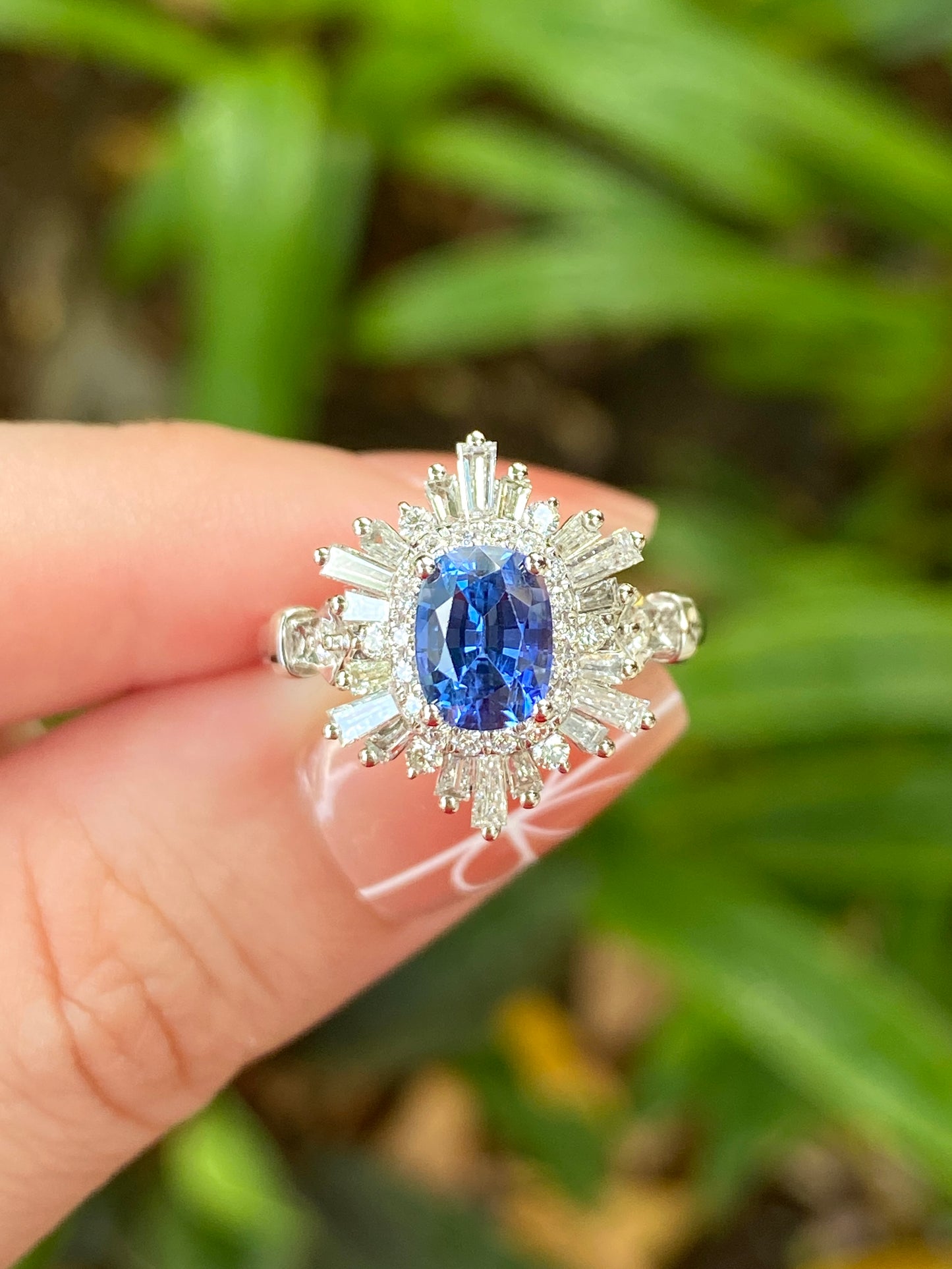 Natural Blue Sapphire 1.51ct Ring