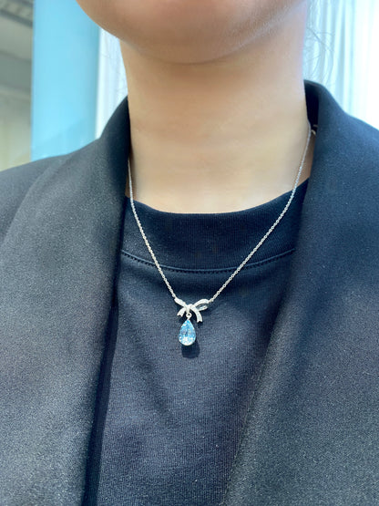 Natural Aquamarine 2.04ct Necklace