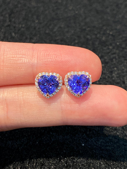 Natural Tanzanites 3.40ct Earrings