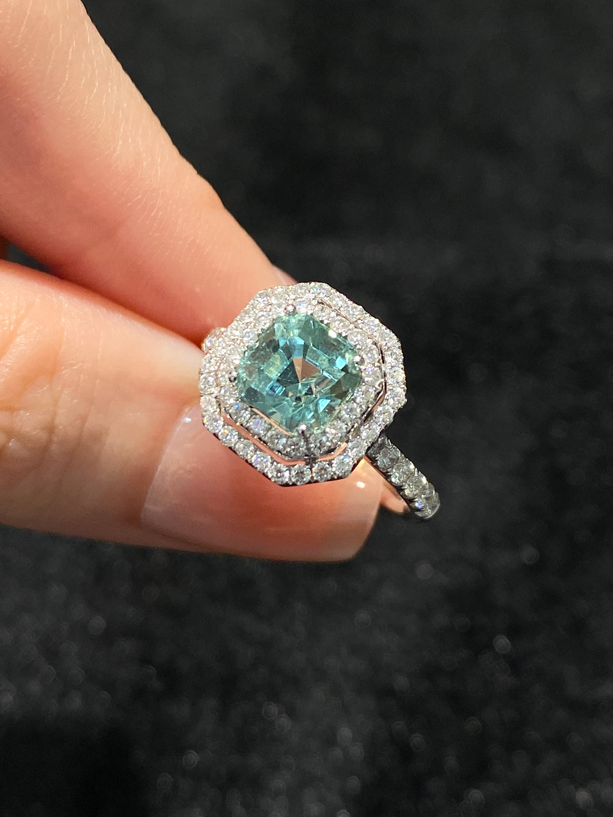 Natural Seafoam Tourmaline 1.85ct Ring