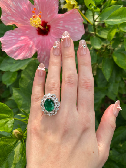 Natural Emerald 4.34ct Ring