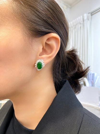 Natural Type A Jadeite Earrings