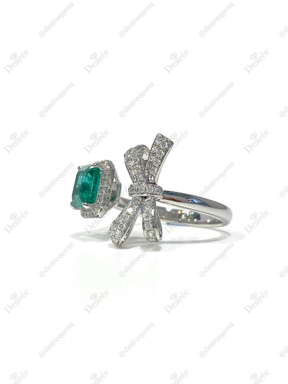 Natural Emerald 1.17ct Ring