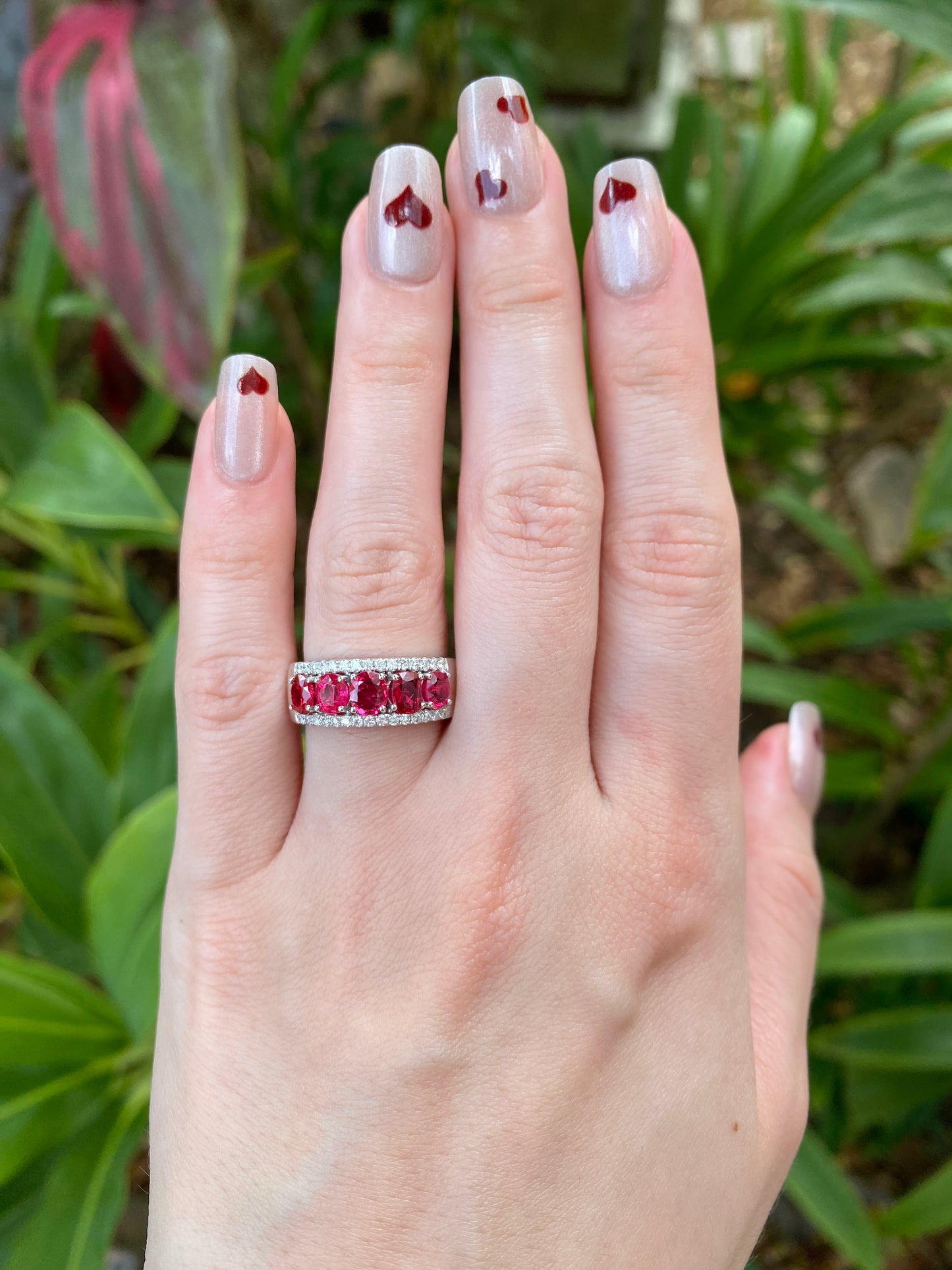Natural Pink Spinel 1.74ct Ring