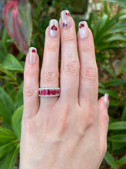 Natural Pink Spinel 1.74ct Ring