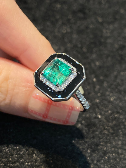 Natural Emerald 2.01ct Ring