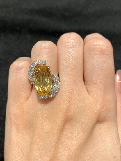 Natural Topaz 8.32ct Ring