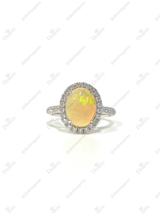 Natural Opal 1.42ct Ring