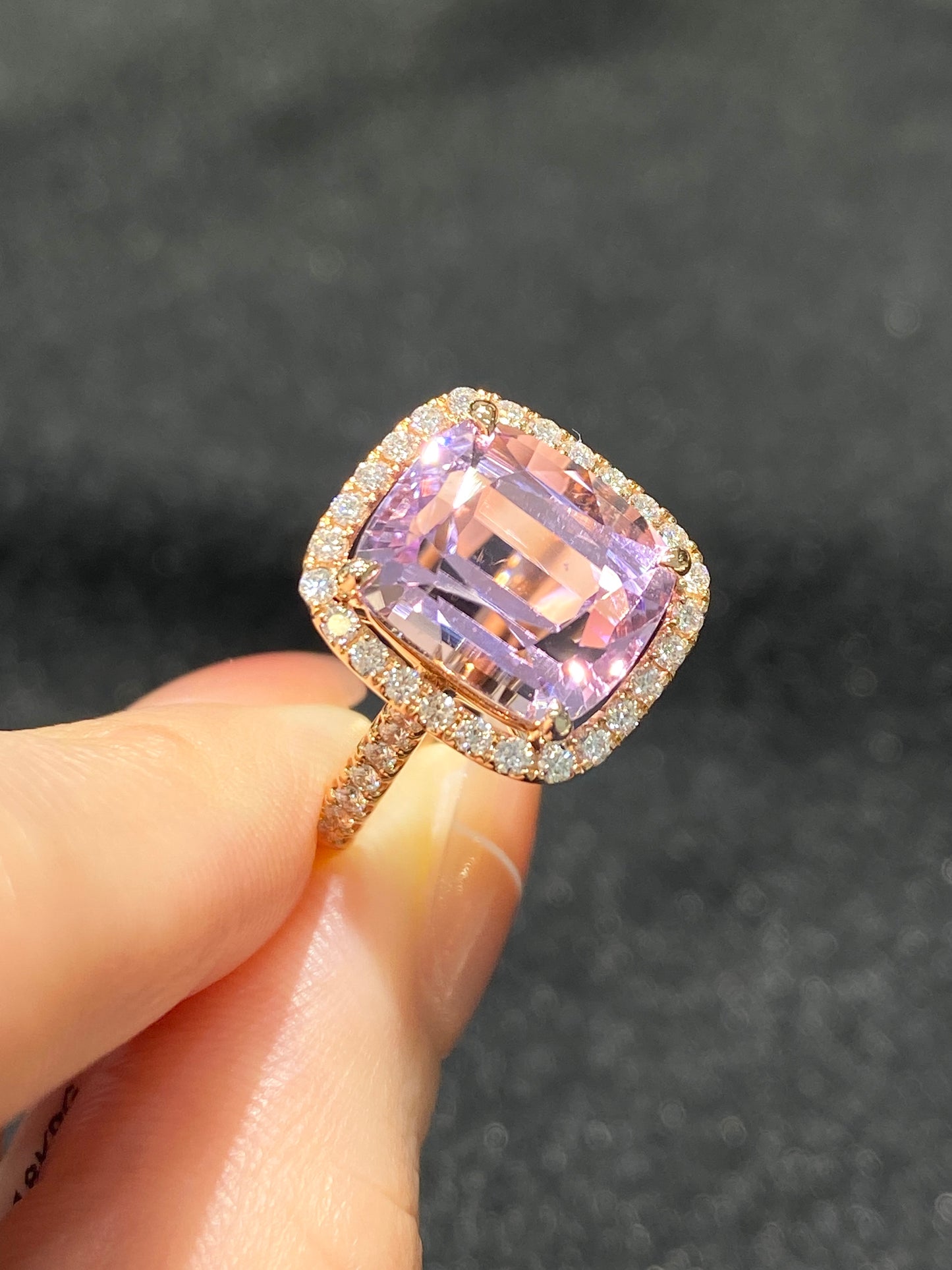 Natural Kunzite 6.50ct Ring