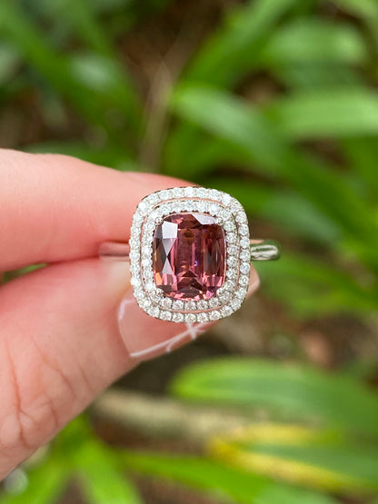 Natural Purplish Pink Tourmaline 1.90ct Ring