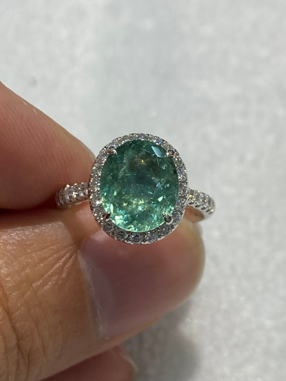 Natural Paraiba Tourmaline 3.12ct Ring