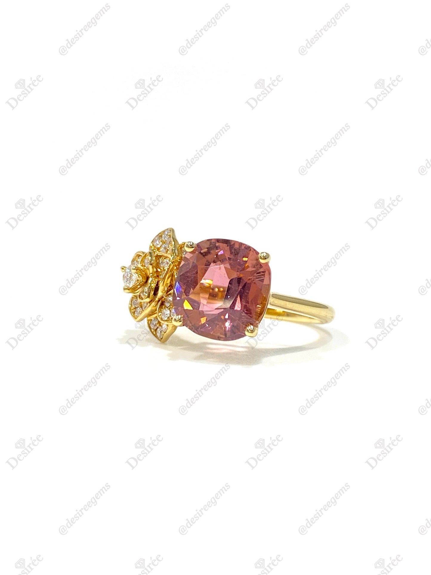 Natural Pink Tourmaline 3.56ct Ring