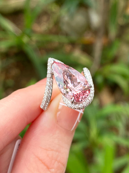 Natural Morganite 3.73ct Ring