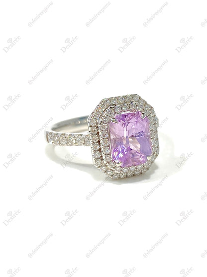 Natural Pink Sapphire 2.22ct Ring