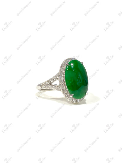 Natural Type A Jadeite Ring