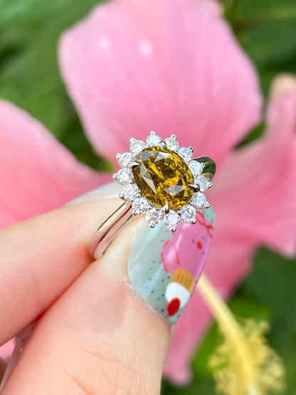 Natural Chrysoberyl 2.19ct Ring