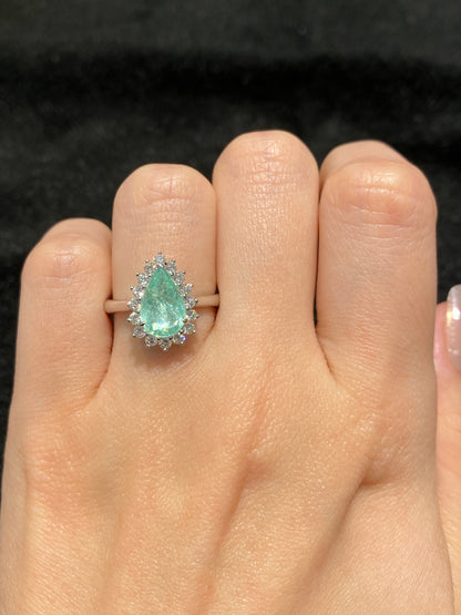 Natural Paraiba Tourmaline 1.49ct Ring