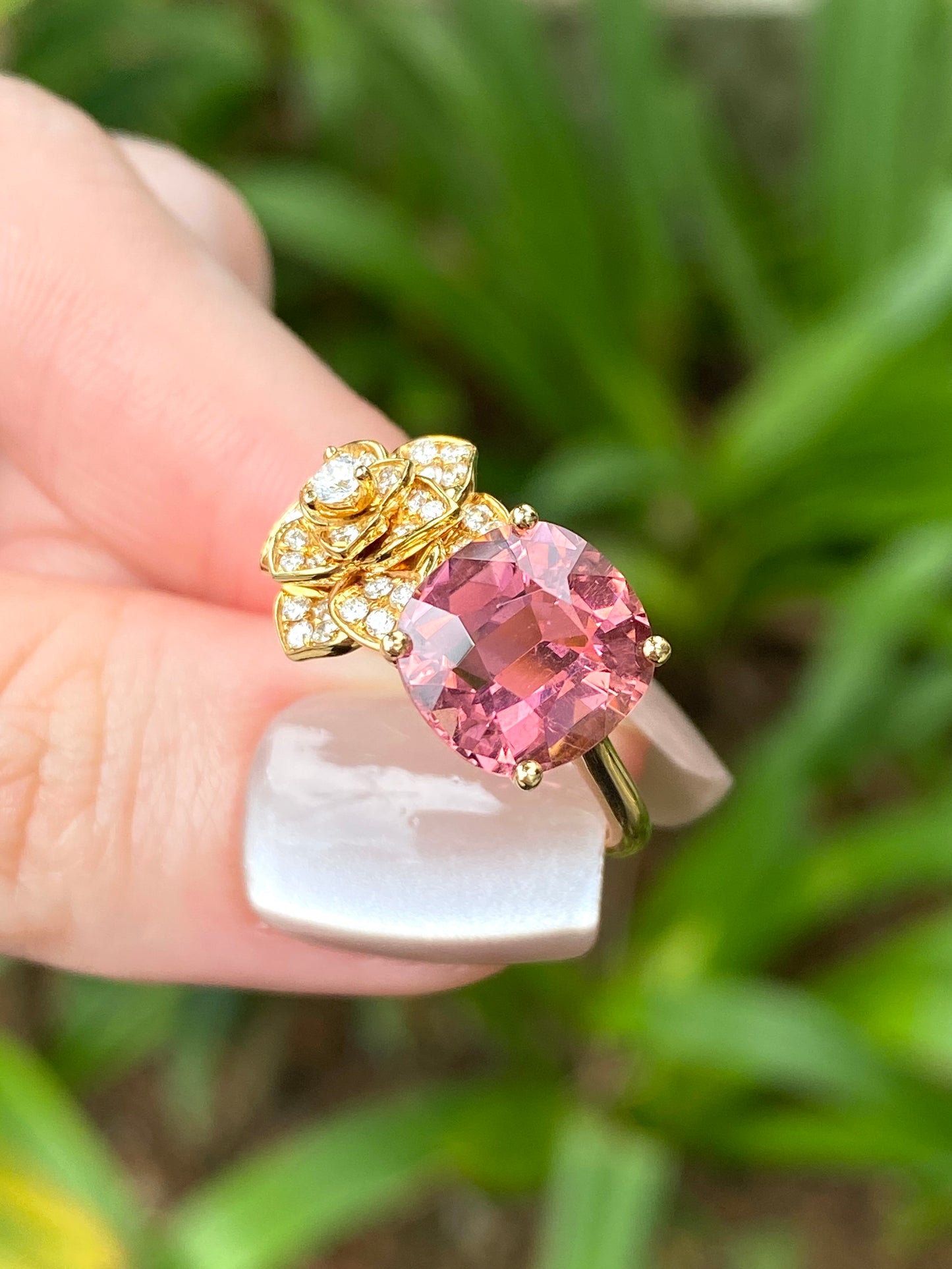 Natural Pink Tourmaline 3.56ct Ring