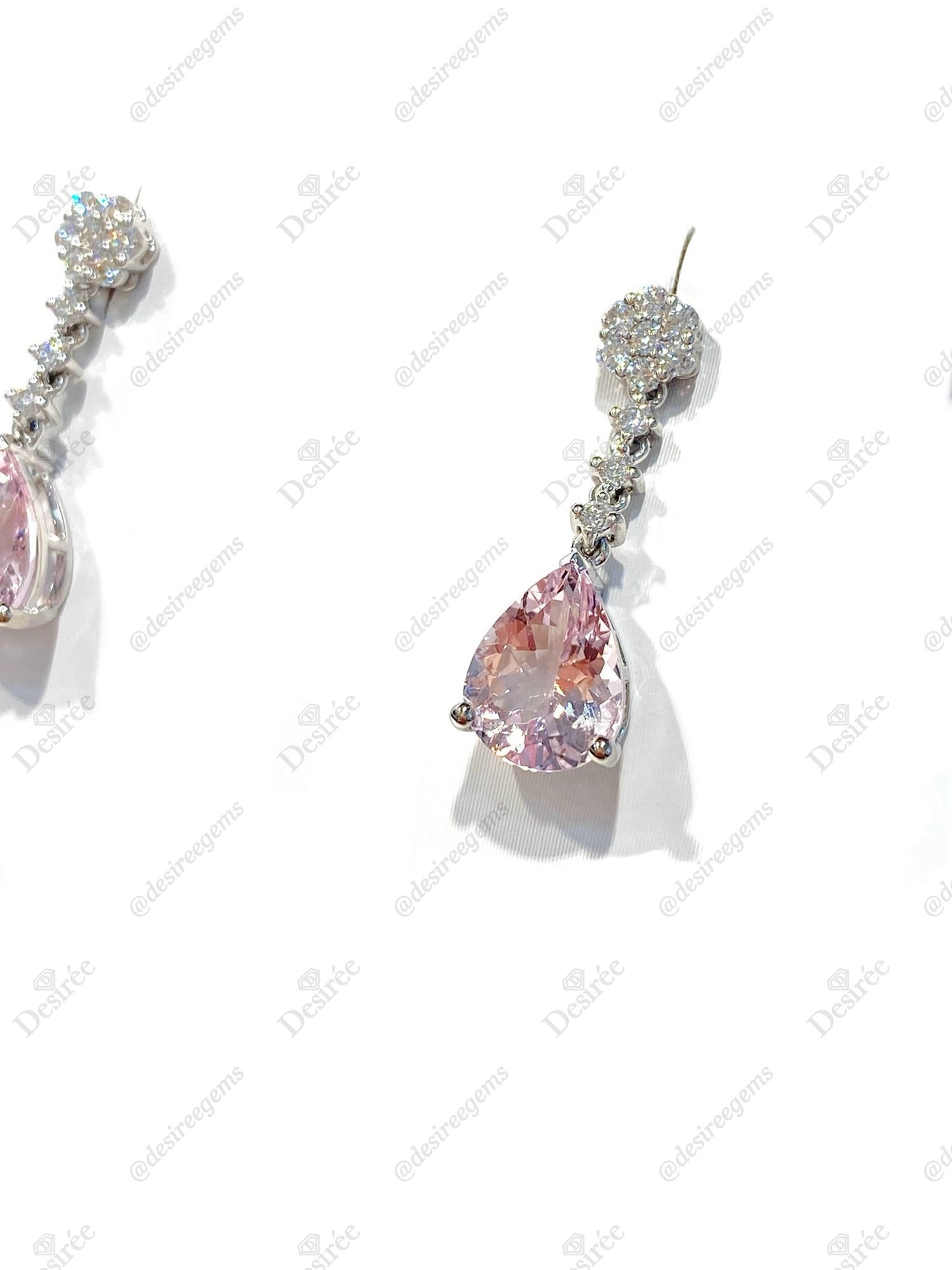 Natural Morganite 3.00ct Earrings