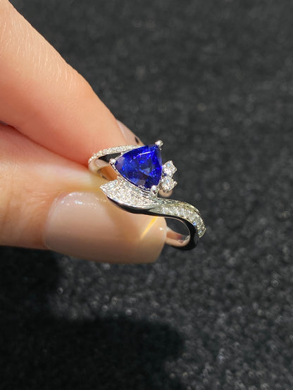 Natural Blue Sapphire Ring 1.29ct