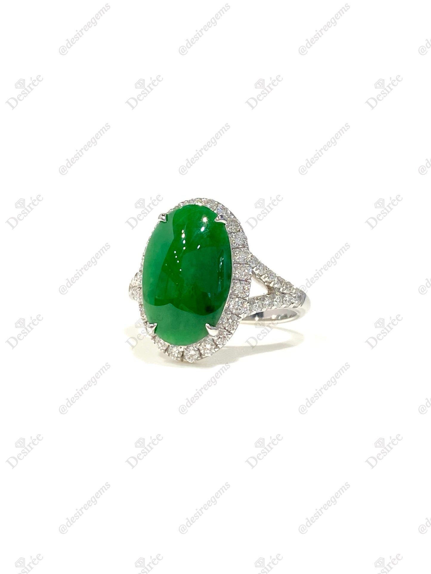 Natural Type A Jadeite Ring