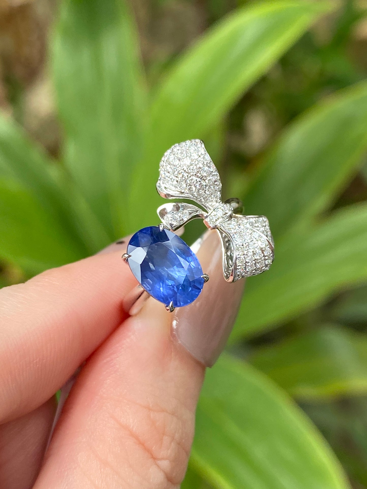 Natural Blue Sapphire 3.51ct Ring