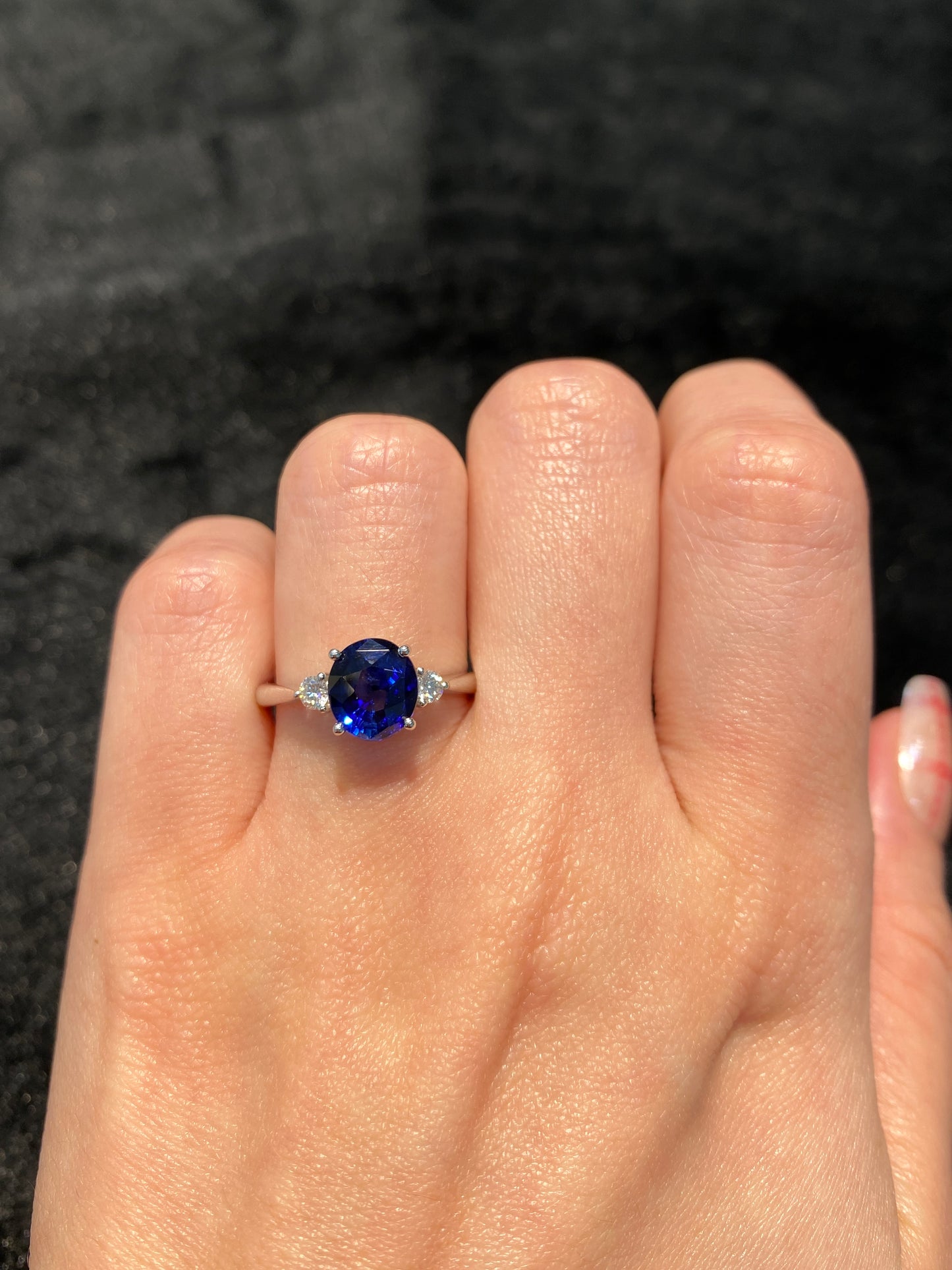 Natural Blue Sapphire 2.56ct Ring