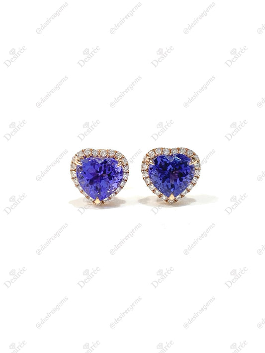 Natural Tanzanites 3.40ct Earrings