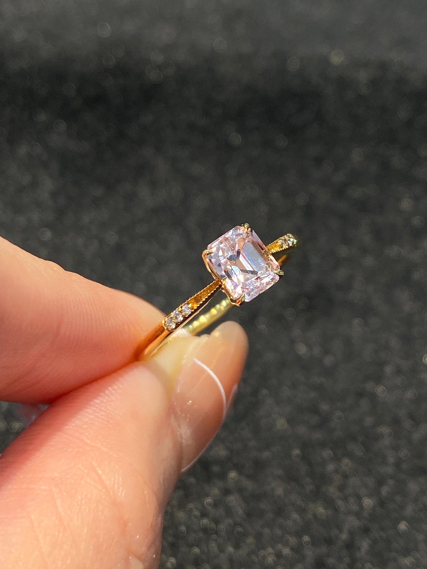 Natural Pink Tourmaline 1.01ct Ring