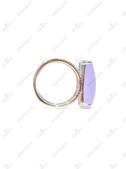 Natural Type A Lavender Jadeite Ring
