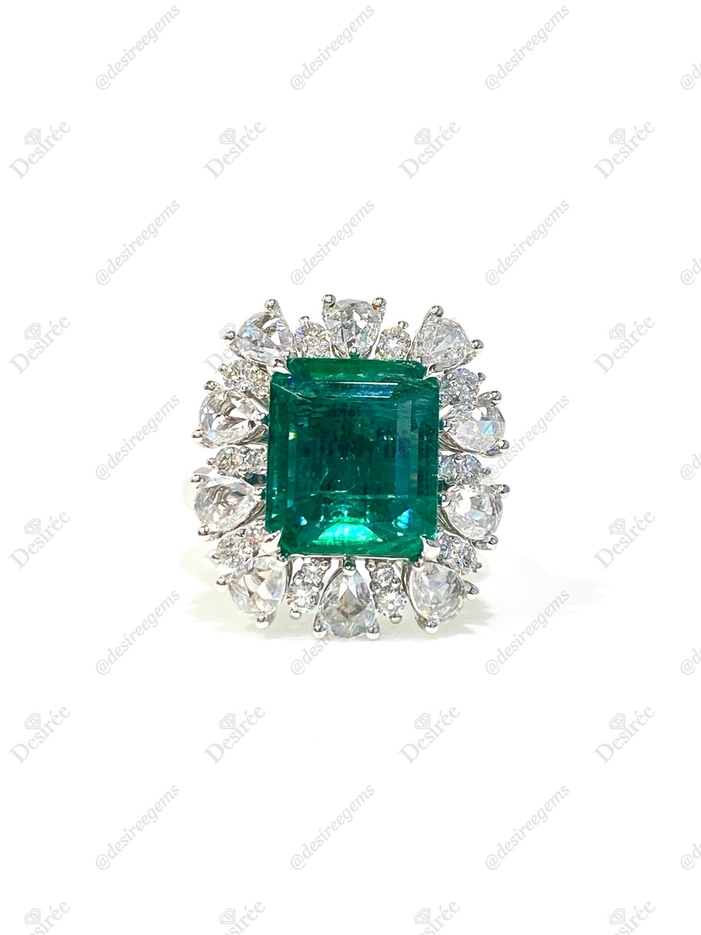 Natural Emerald 4.96ct Ring