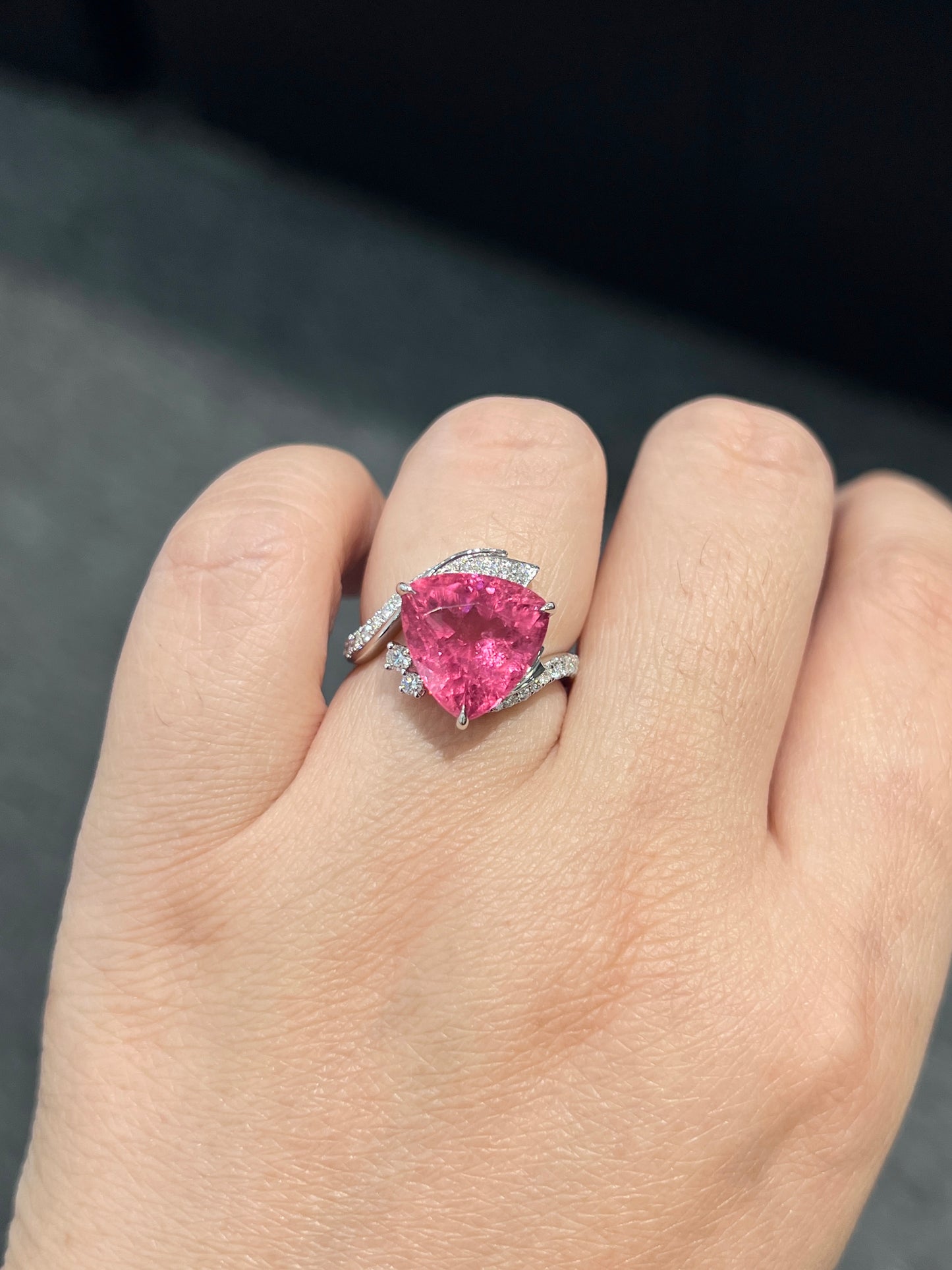 Natural Pink Tourmaline 5.52ct Ring