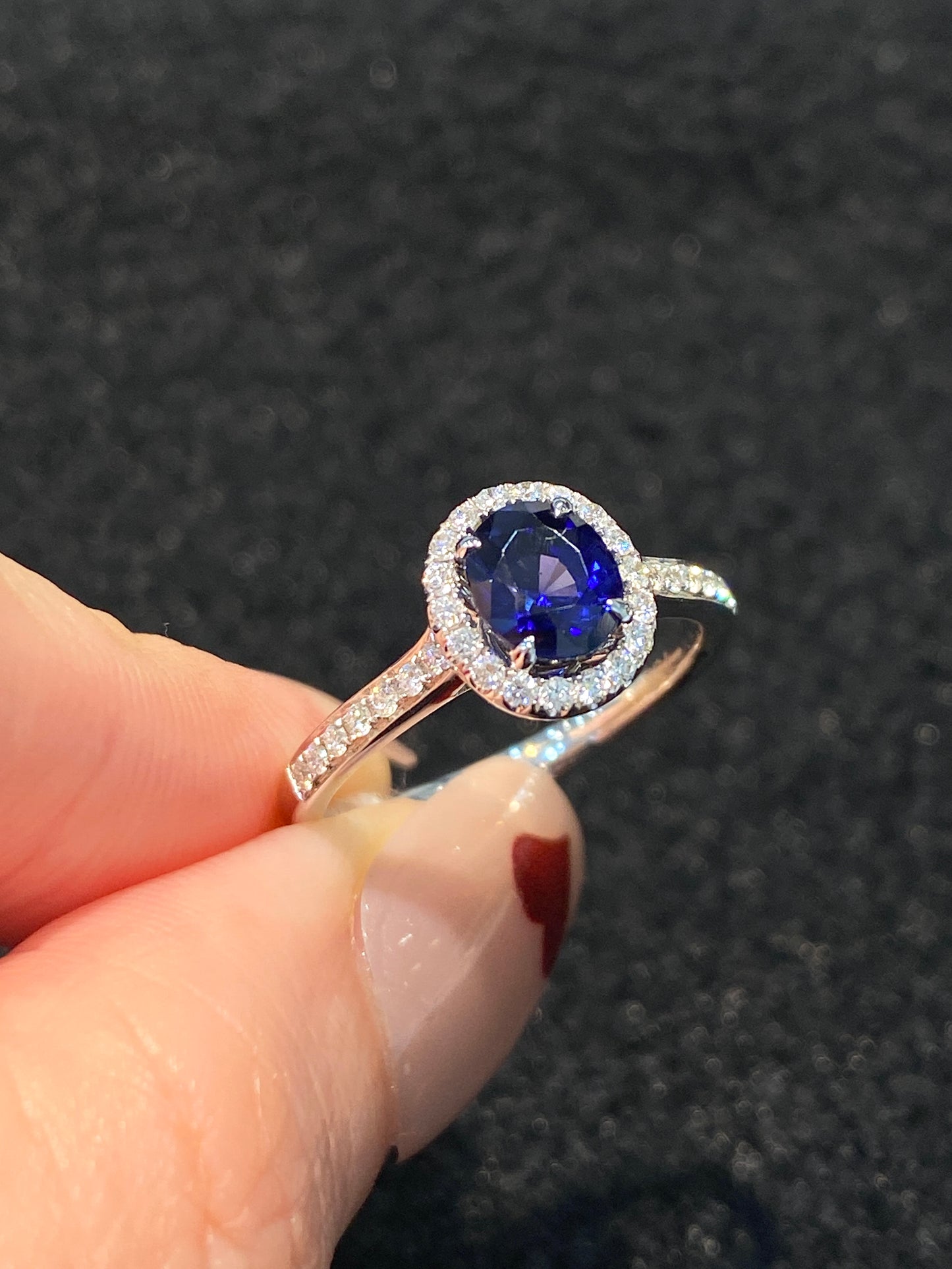 Natural Blue Sapphire 1.34ct Ring