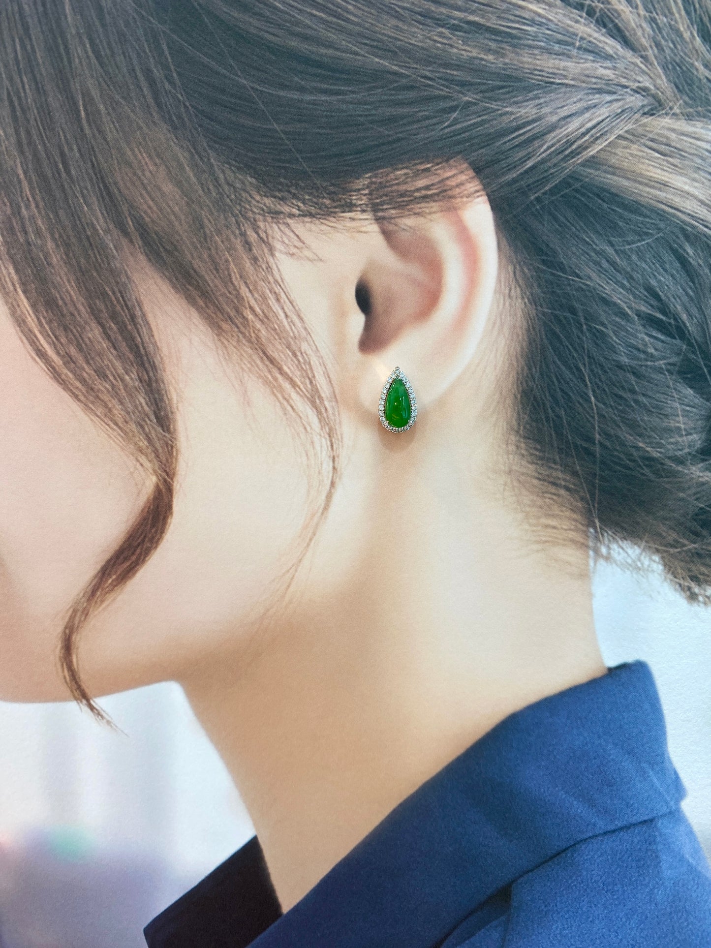 Natural Type A Jadeite Earrings