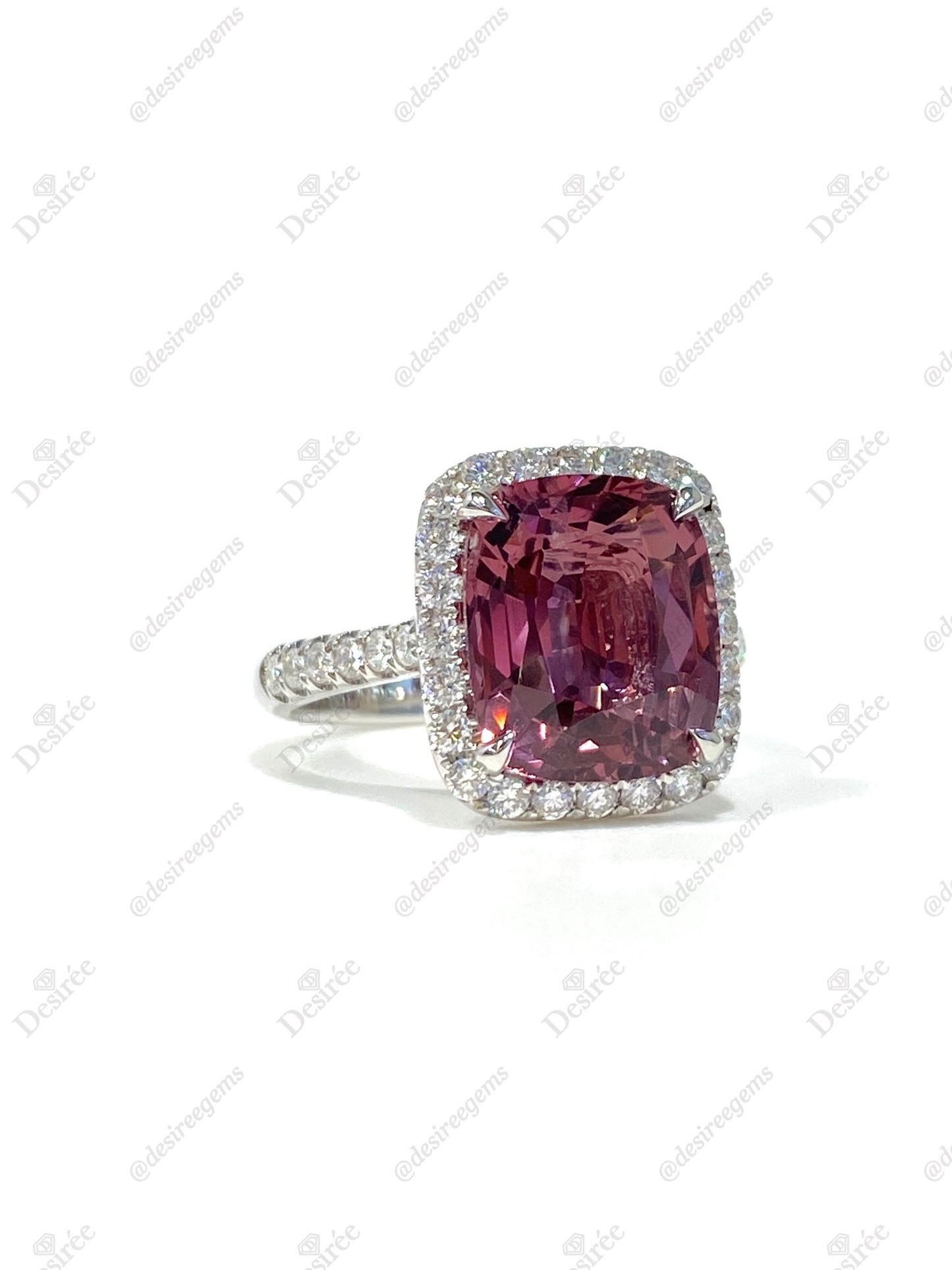 Natural Purple Spinel 4.75ct Ring
