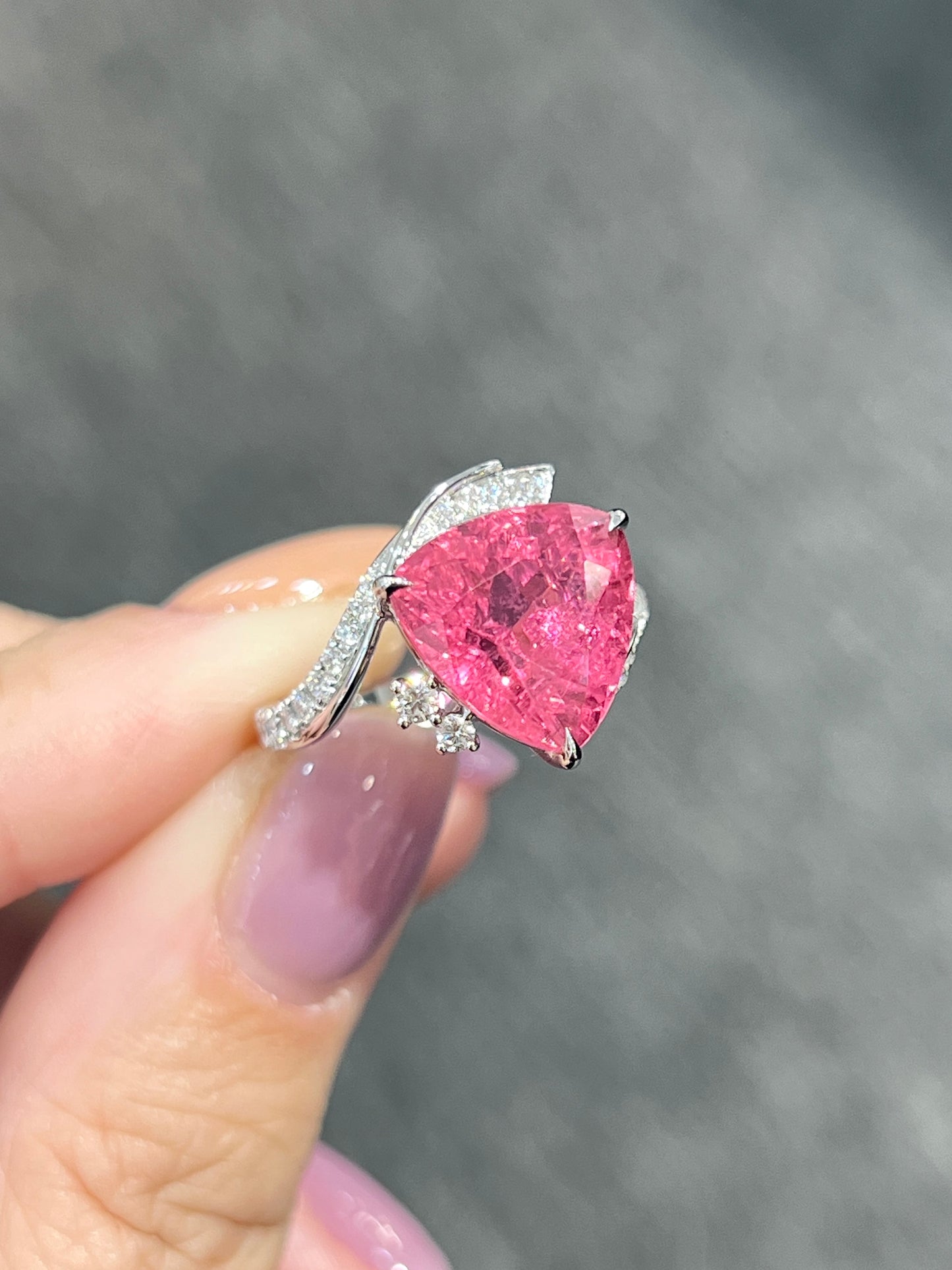 Natural Pink Tourmaline 5.52ct Ring