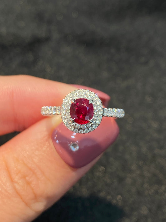 Natural Ruby 1.04ct Ring