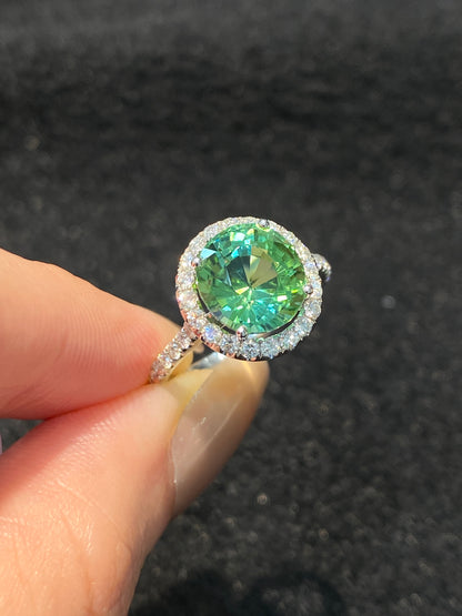 Natural Green Tourmaline 3.36ct Ring