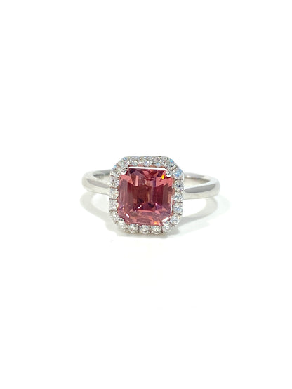 Natural Pink Tourmaline 1.78ct Ring