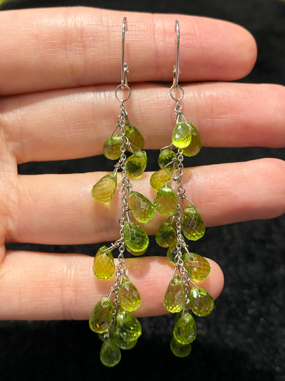 Natural Peridot 33.05ct Earrings