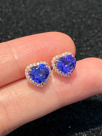 Natural Tanzanites 3.40ct Earrings