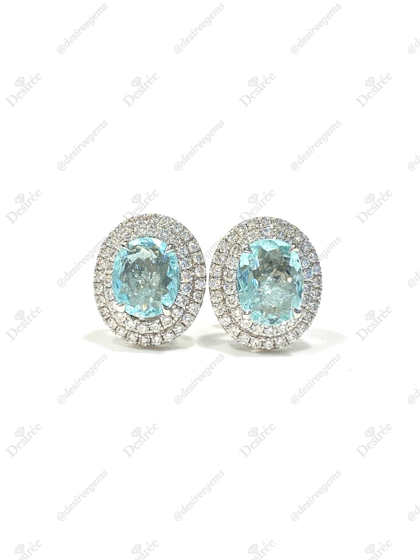 Natural Paraiba Tourmaline 1.56ct Earrings