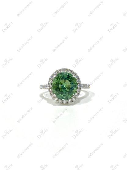 Natural Green Tourmaline 3.36ct Ring