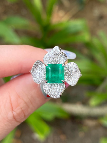 Natural Emerald 1.97ct Ring