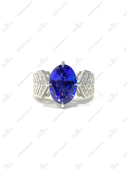 Natural Tanzanite 5.34ct Ring