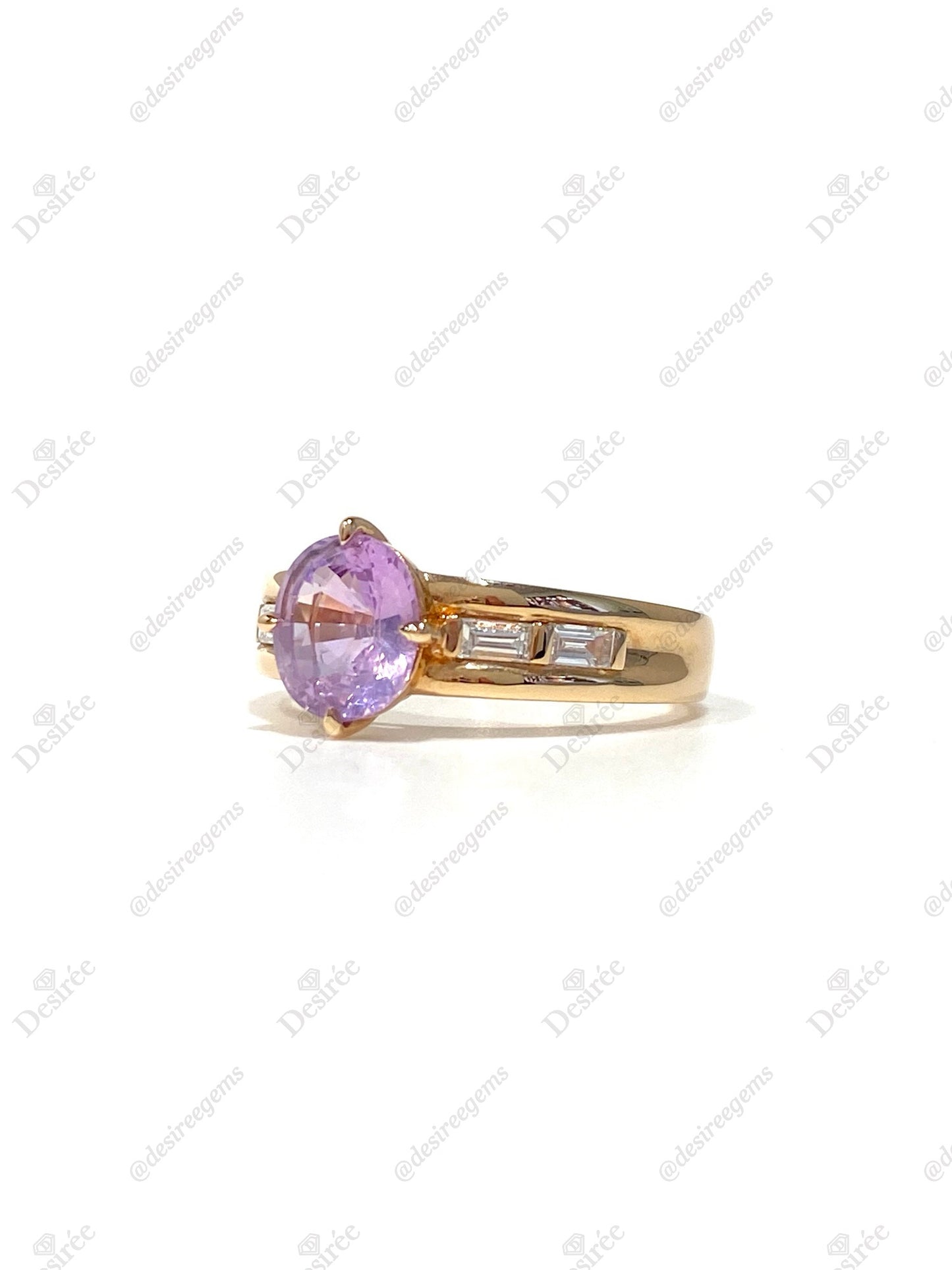 Natural Pink Sapphire 1.75ct Ring