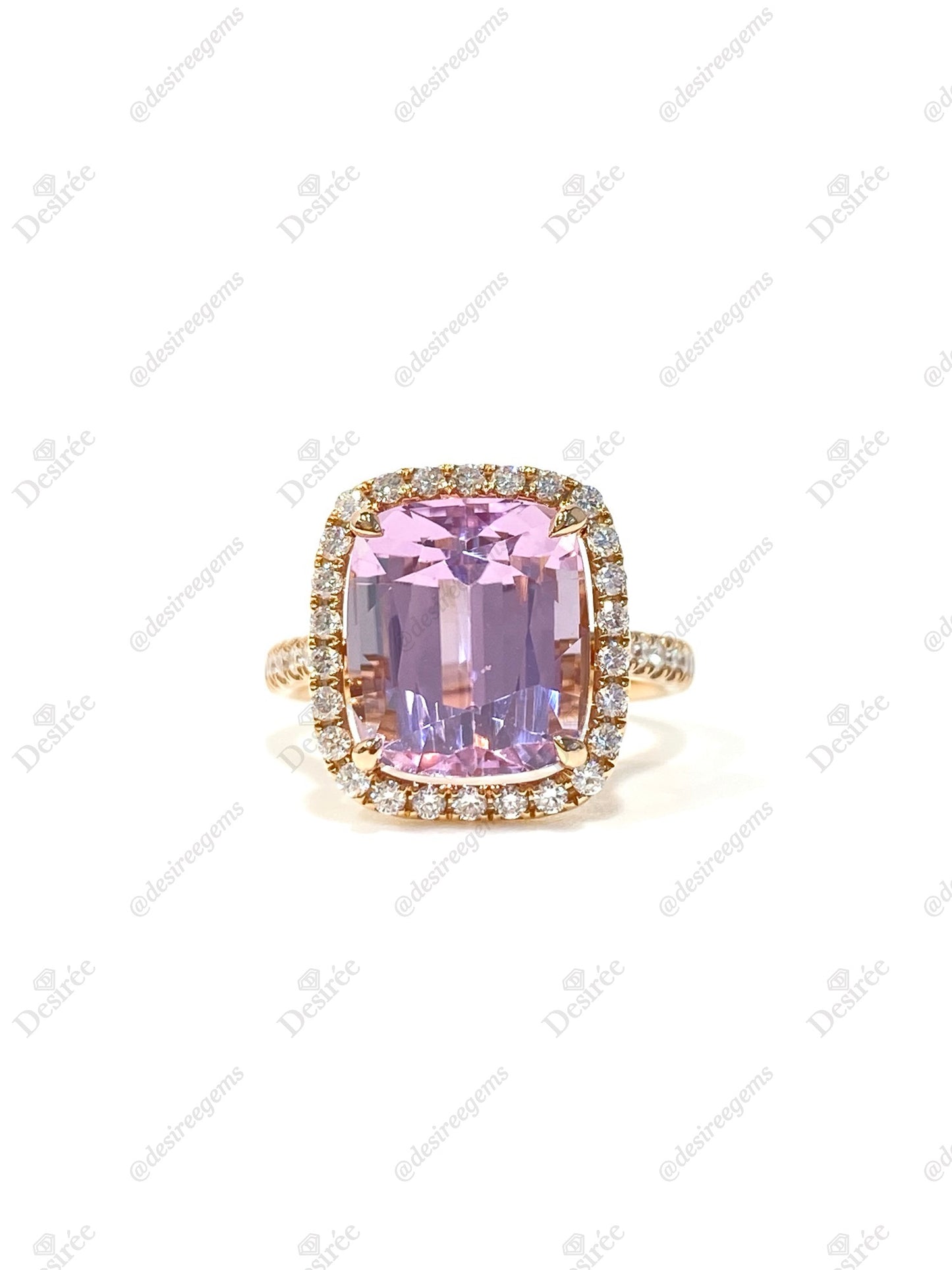 Natural Kunzite 6.50ct Ring