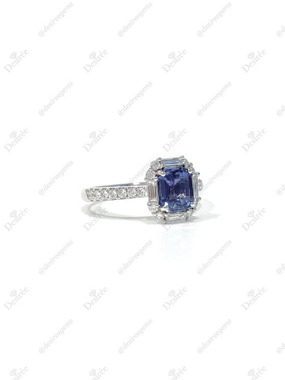 Natural Blue Sapphire 1.22ct Ring