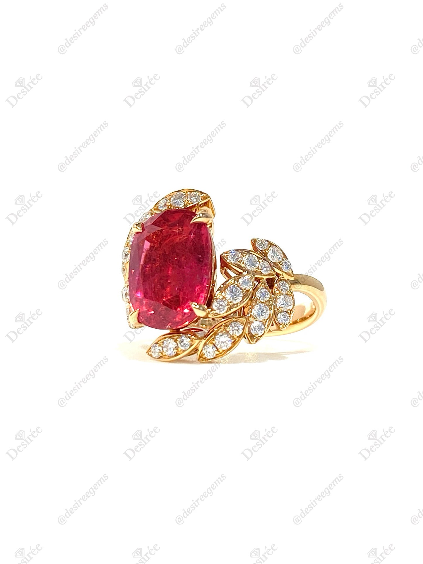 Natural Pink Tourmaline 4.05ct Ring