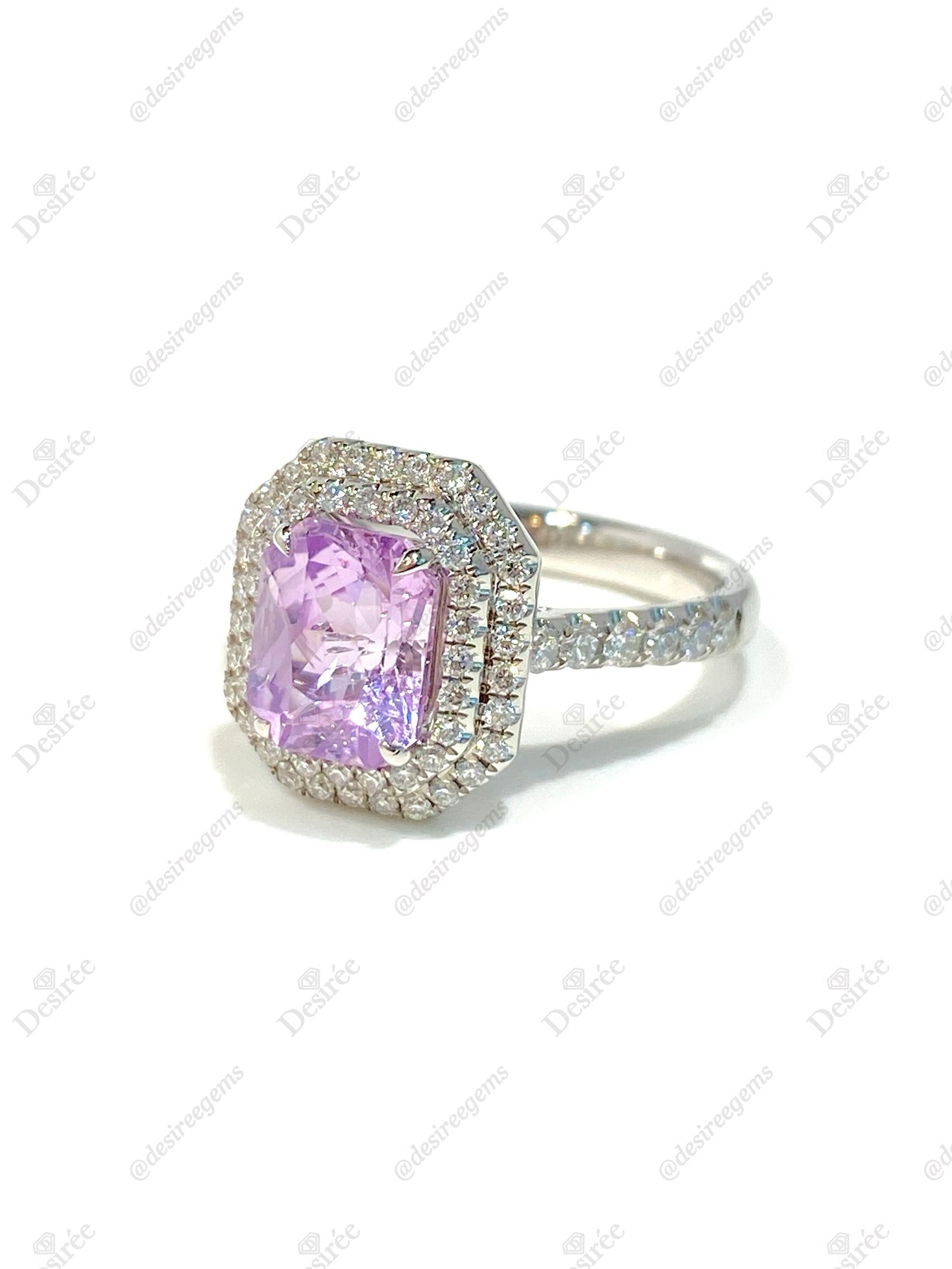 Natural Pink Sapphire 2.22ct Ring